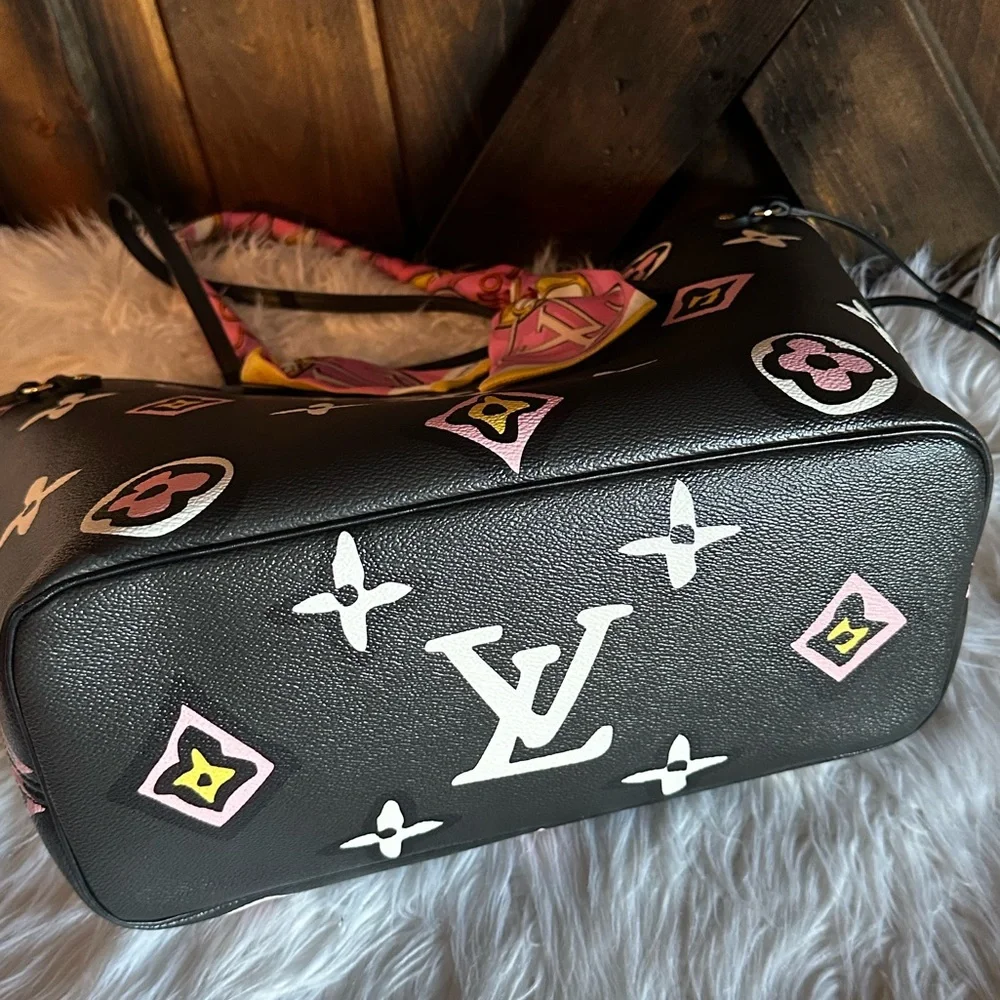 💖TRADE💖Limited Edition Louis Vuitton Wild at Heart Neverfull MM black - Picture 4 of 12